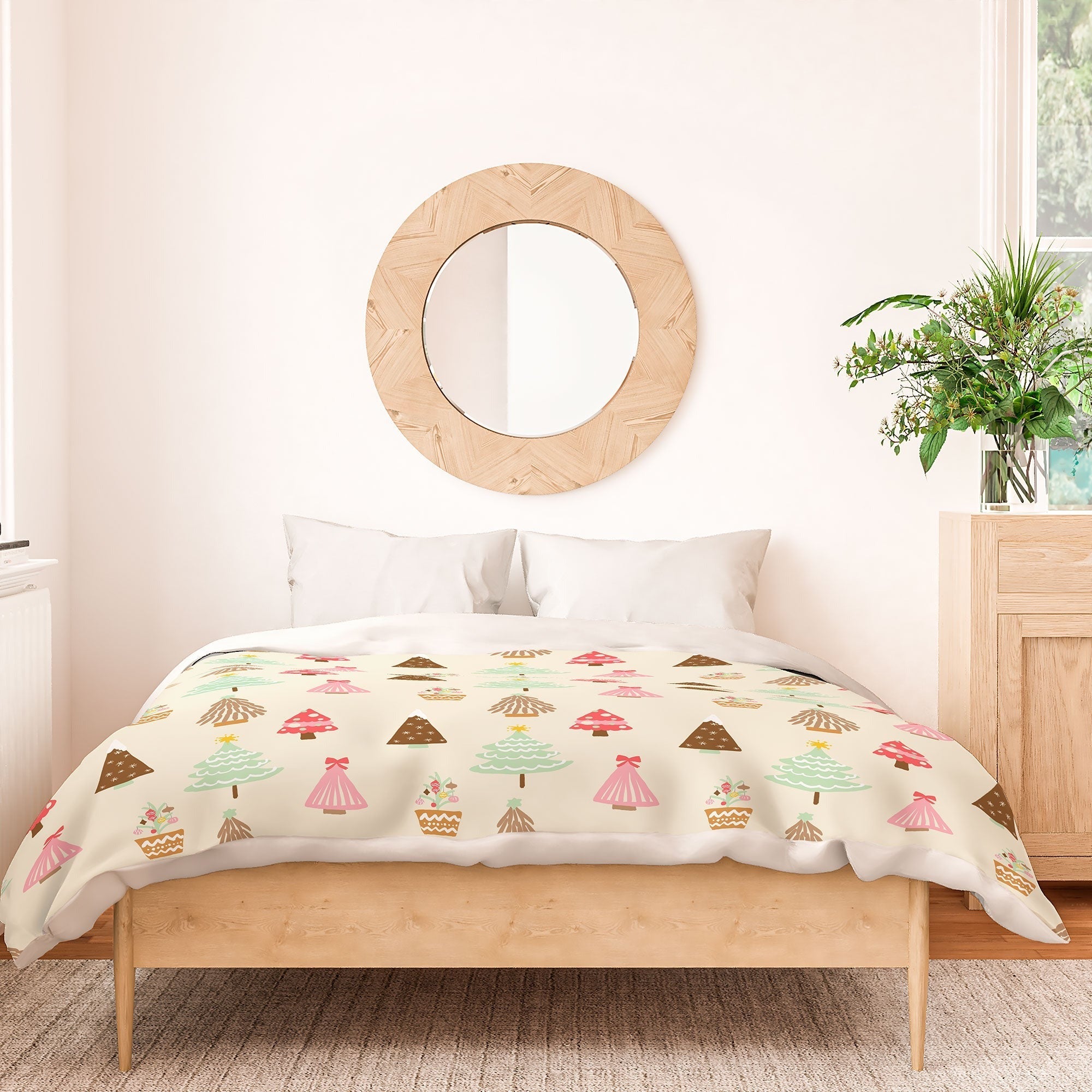 Design by Spark Christmas Tree Delight Duvet Cover