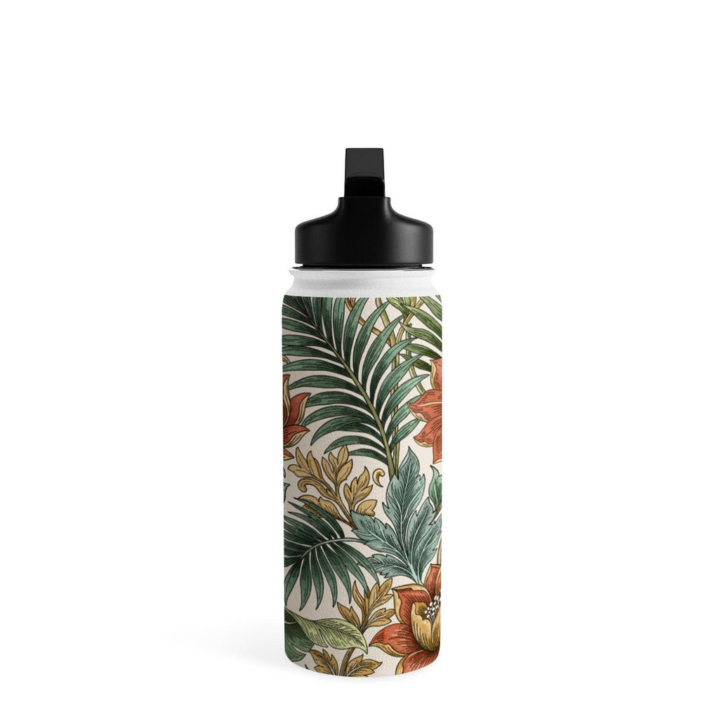 Marta Barragan Camarasa Retro Jungle Garden Water Bottle