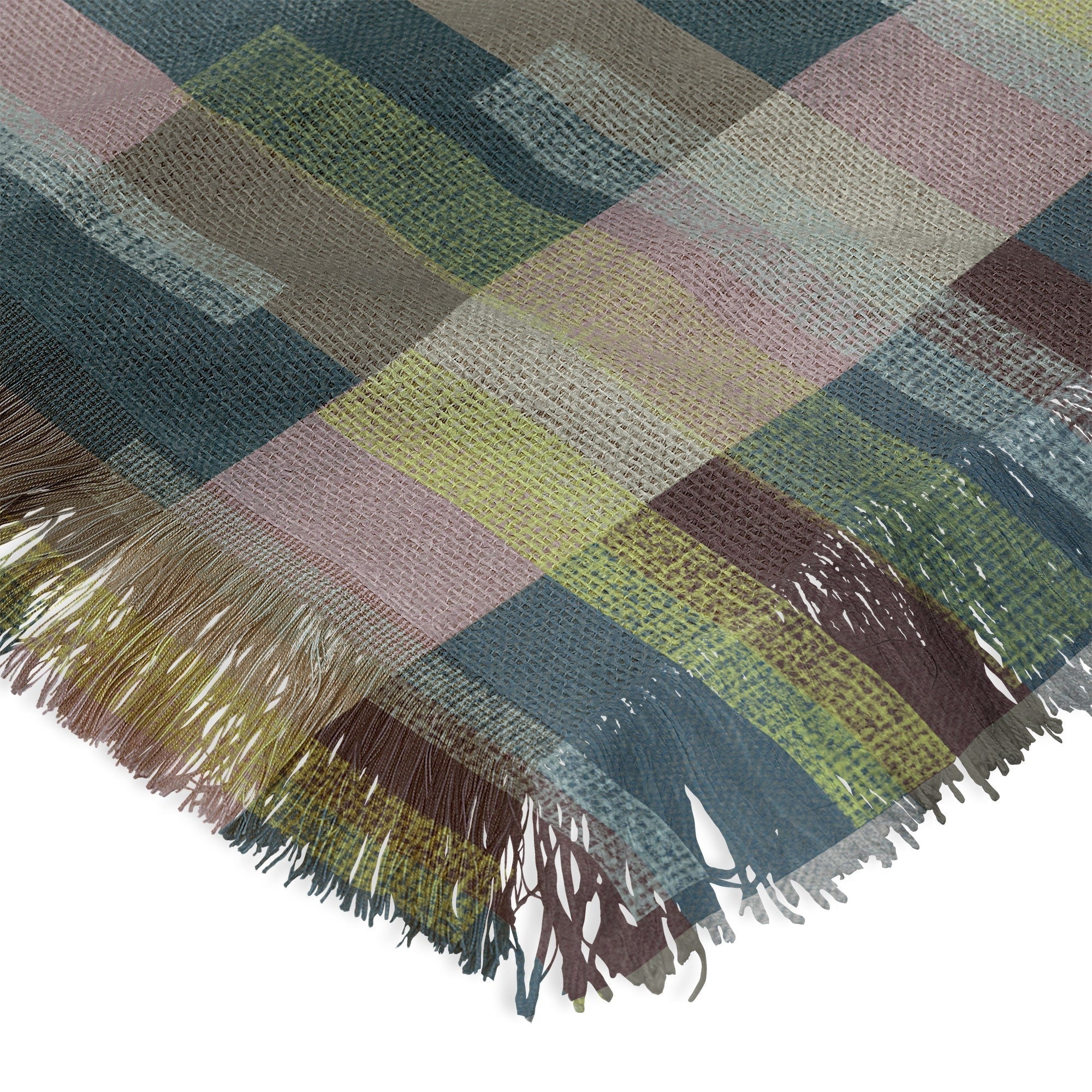 Marta Barragan Camarasa Dynamic Linear Blocks Throw Blanket