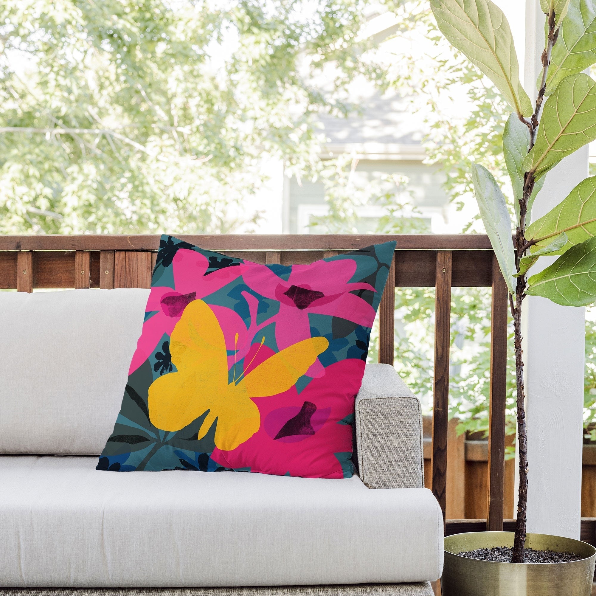 Garima Dhawan wild 1 Outdoor Throw Pillow