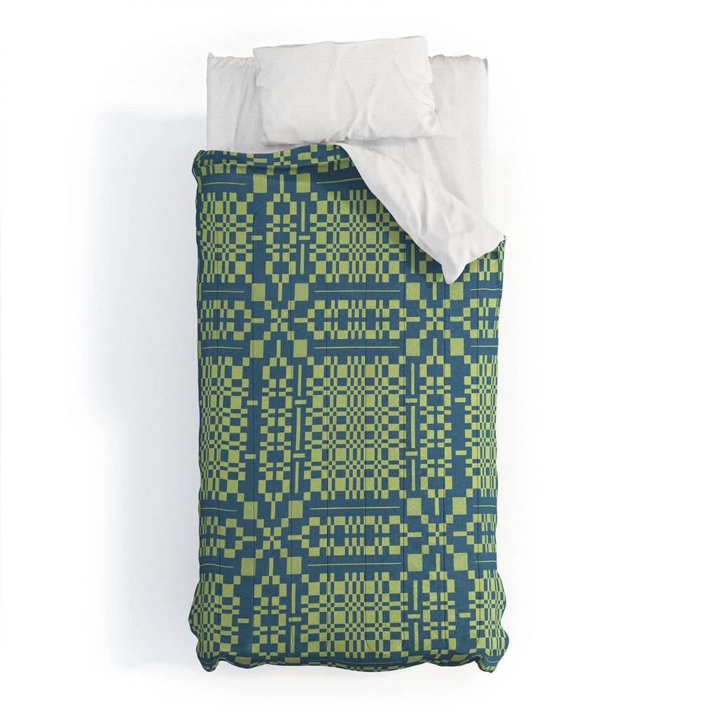 Marta Barragan Camarasa Nostalgic Grid Design Comforter