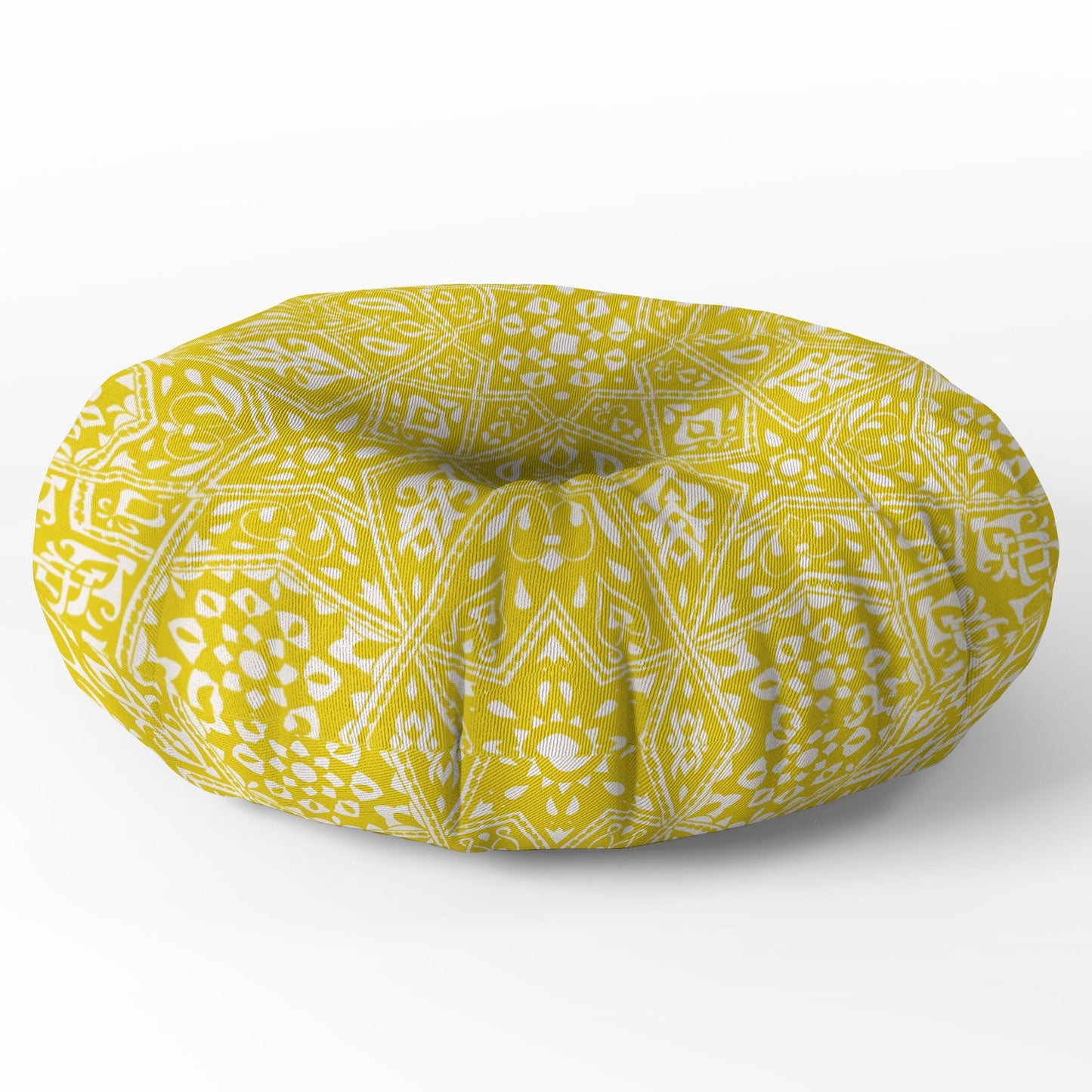 Aimee St Hill Amirah Yellow Floor Pillow Round
