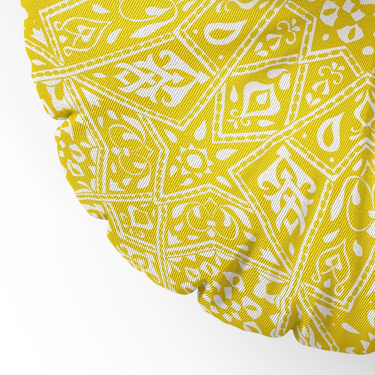 Aimee St Hill Amirah Yellow Floor Pillow Round