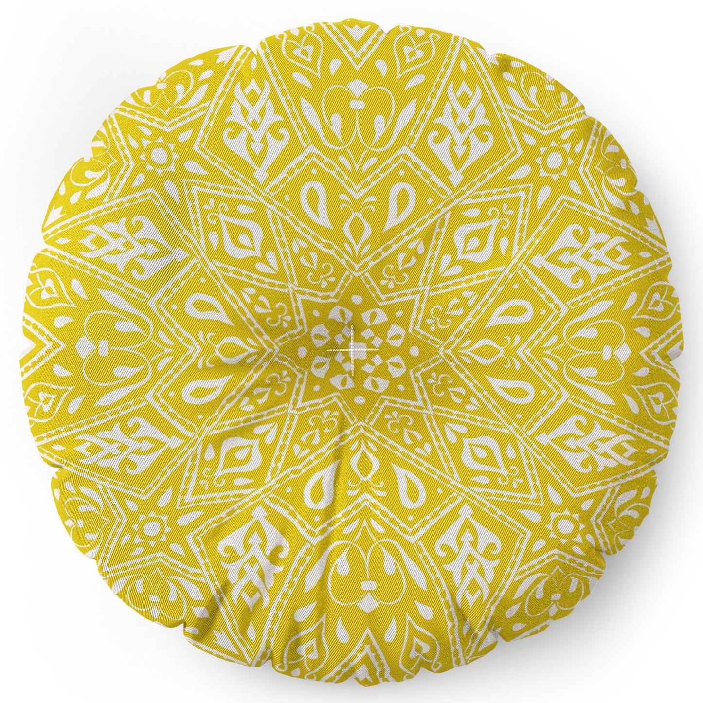 Aimee St Hill Amirah Yellow Floor Pillow Round