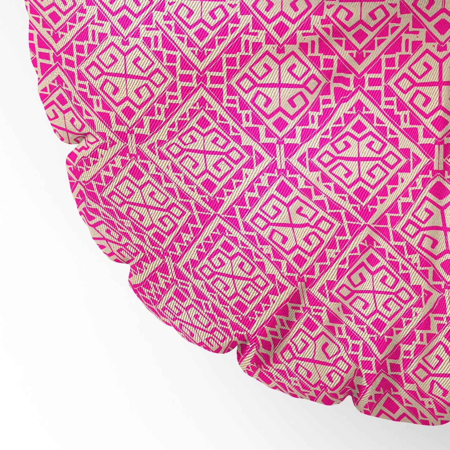 Aimee St Hill Eva All Over Pink Floor Pillow Round