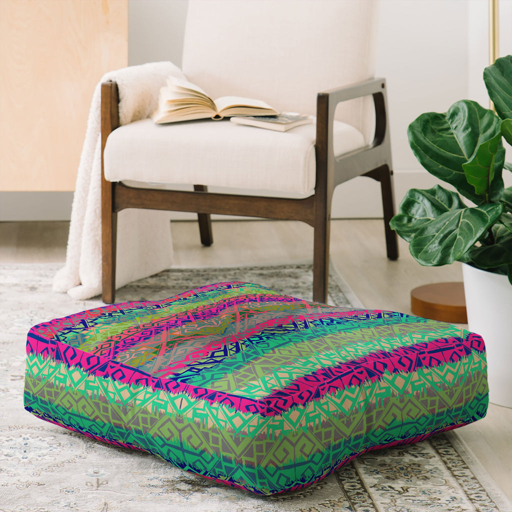 Aimee St Hill Eva Diamond Floor Pillow Square