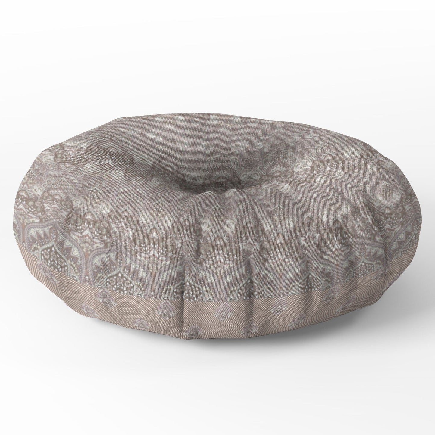 Aimee St Hill Farah Blooms Neutral Floor Pillow Round
