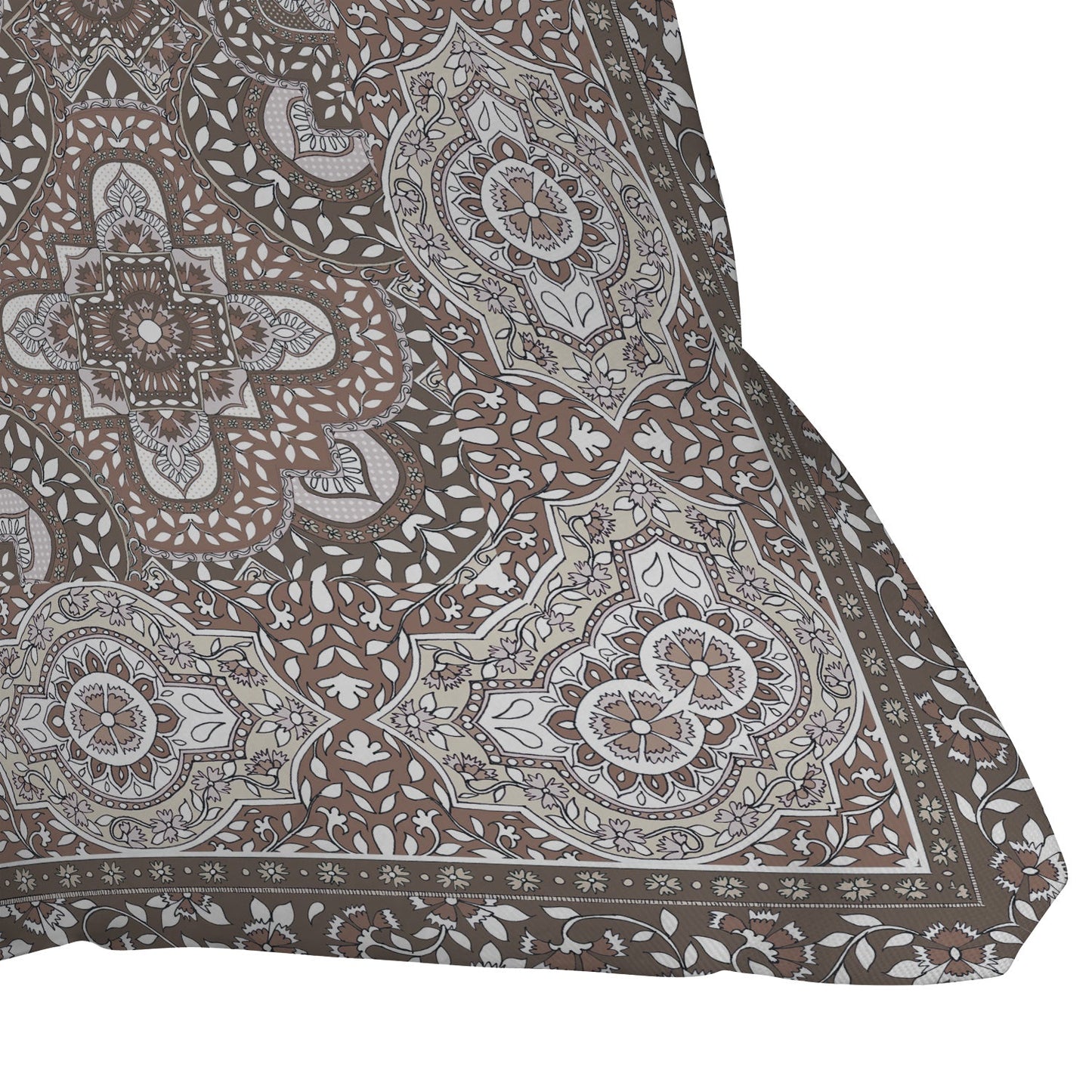 Aimee St Hill Farah Border Neutral Throw Pillow