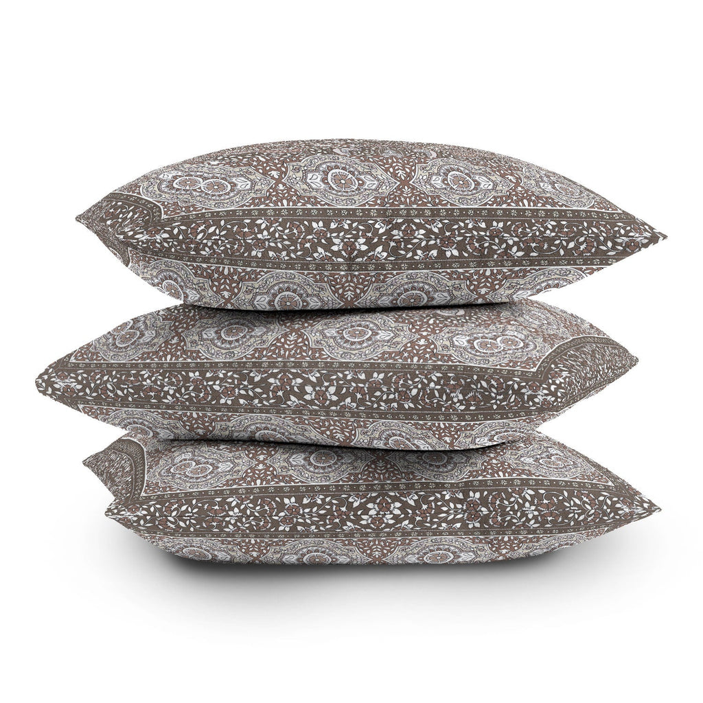 Aimee St Hill Farah Border Neutral Throw Pillow