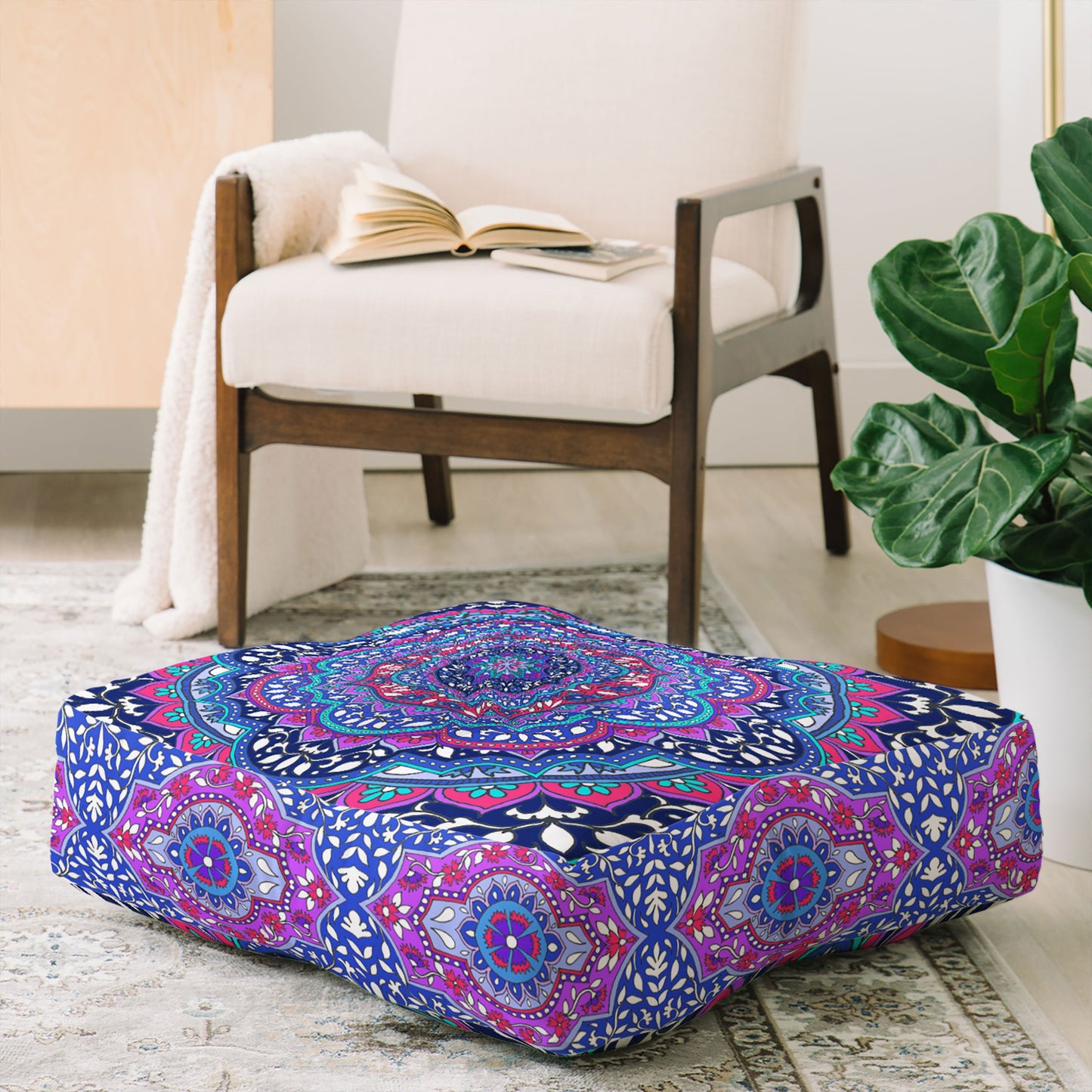 Aimee St Hill Farah Round Floor Pillow Square