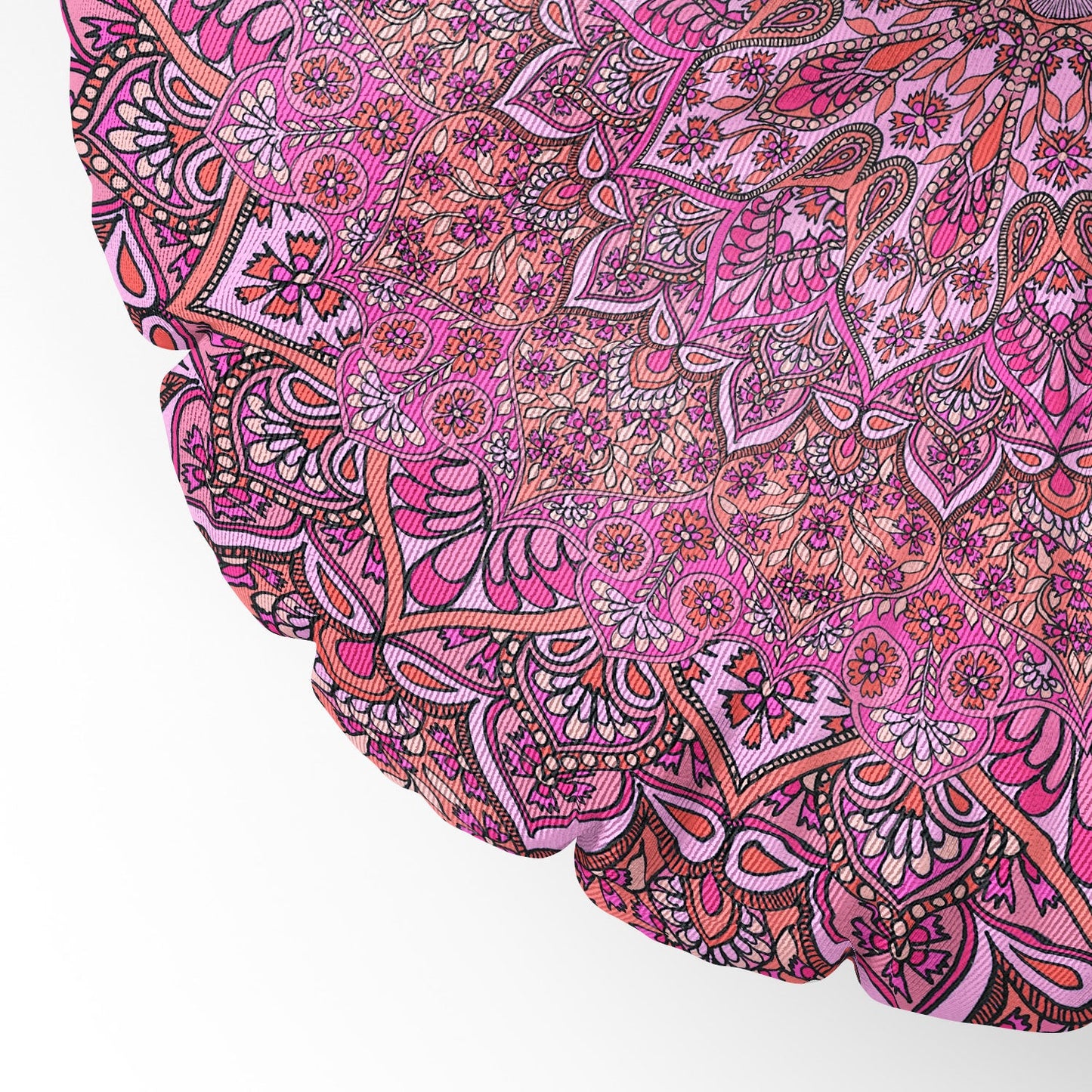 Aimee St Hill Farah Soft Blush Floor Pillow Round