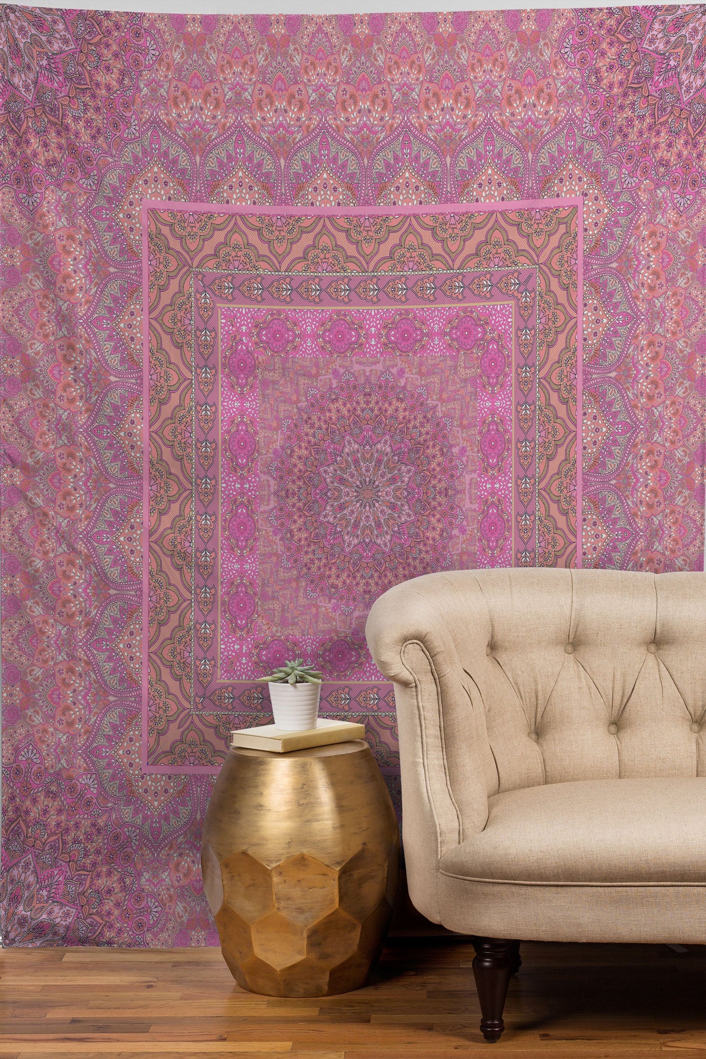 Aimee St Hill Farah Squared Soft Blush Tapestry