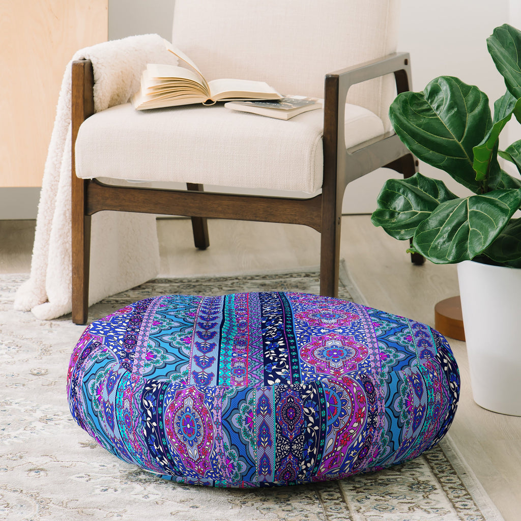 Aimee St Hill Farah Stripe Floor Pillow Round