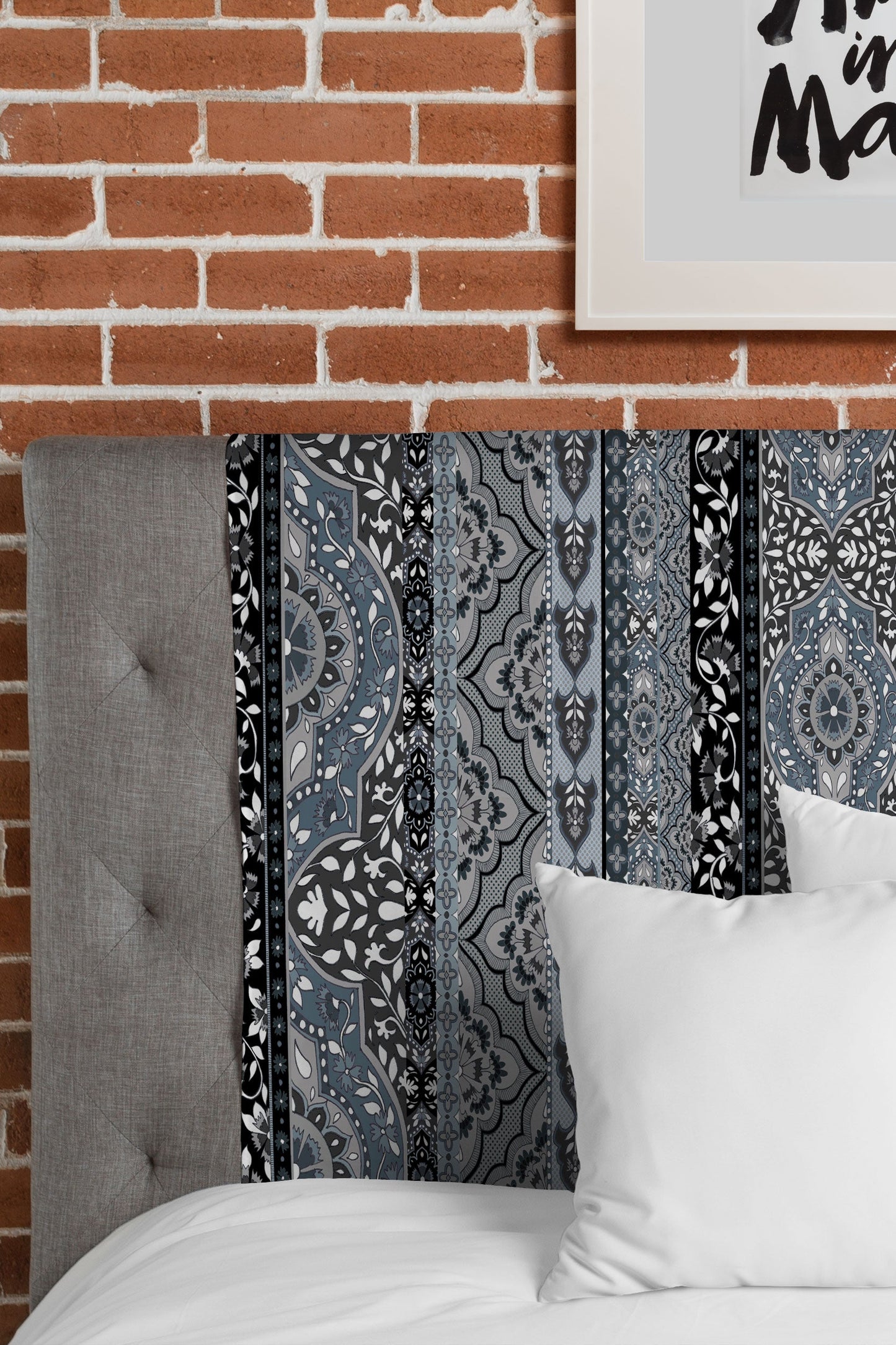 Aimee St Hill Farah Stripe Gray Tapestry