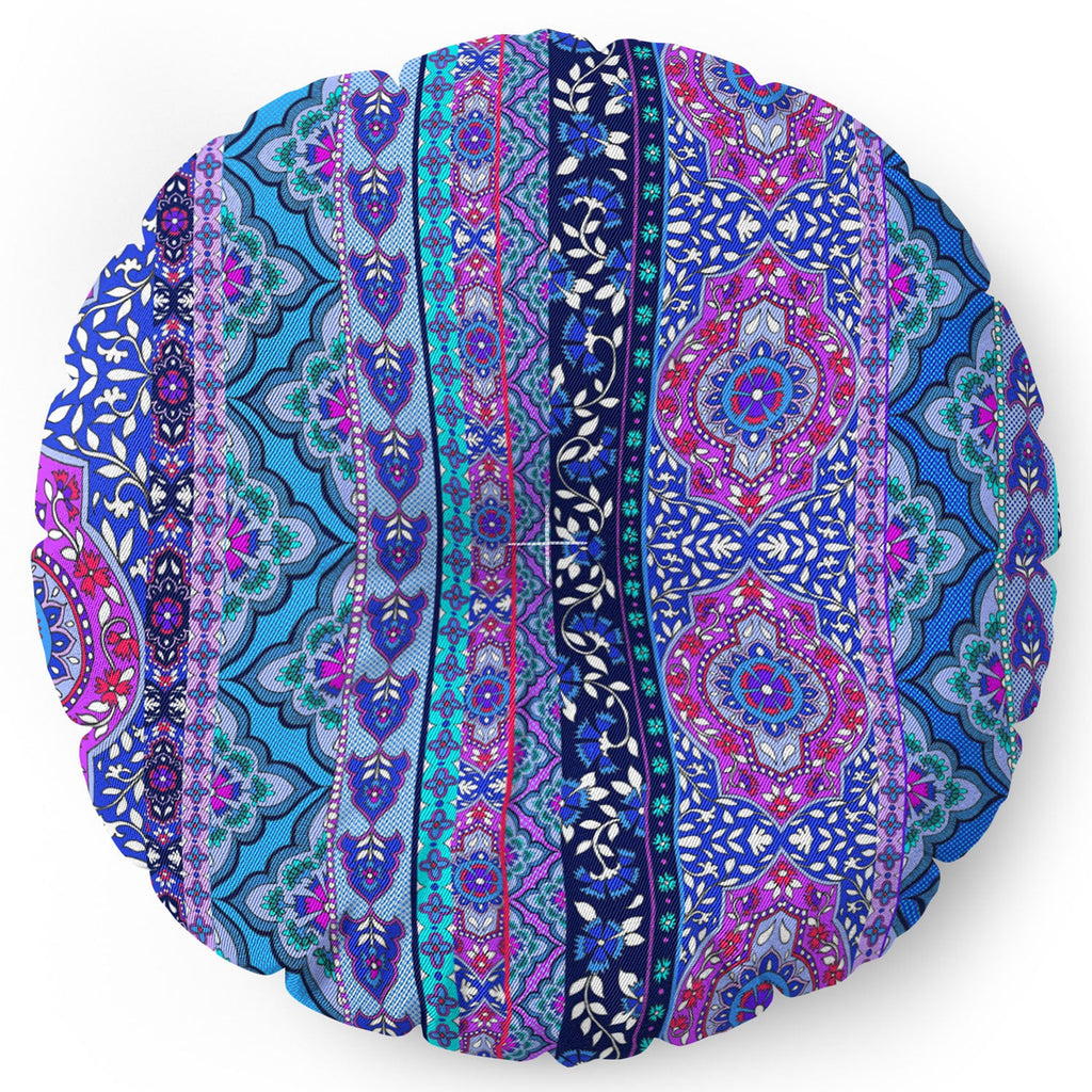 Aimee St Hill Farah Stripe Floor Pillow Round