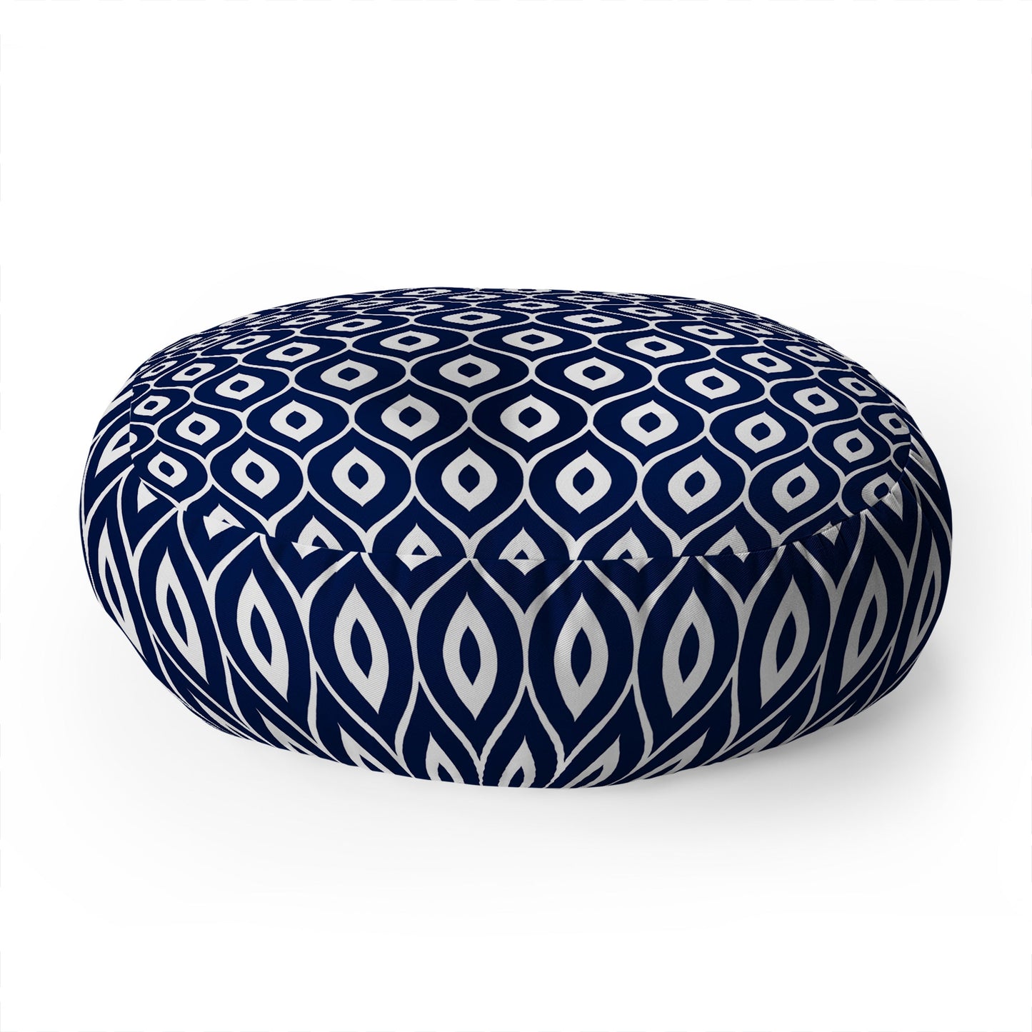Aimee St Hill Leela Navy Floor Pillow Round
