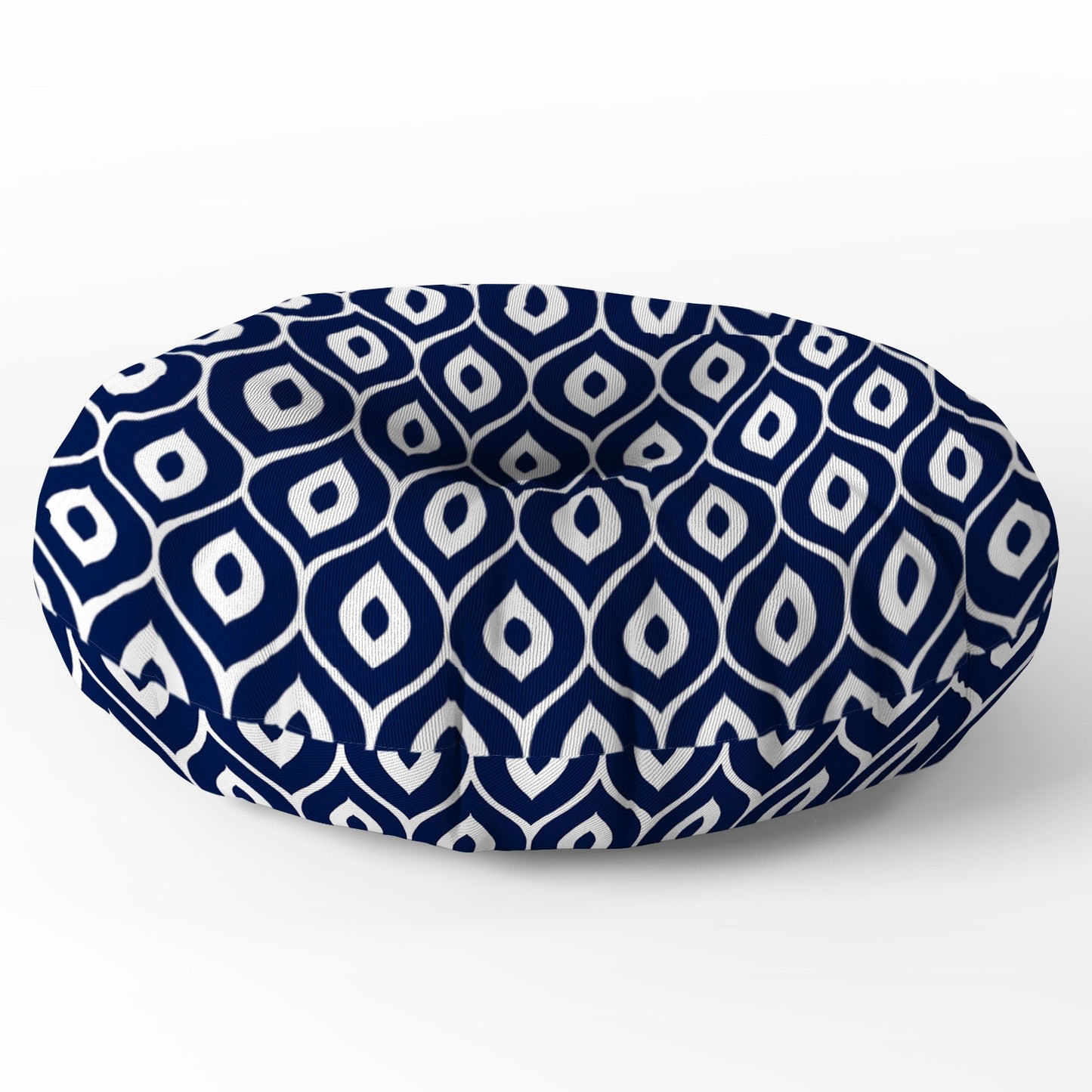 Aimee St Hill Leela Navy Floor Pillow Round