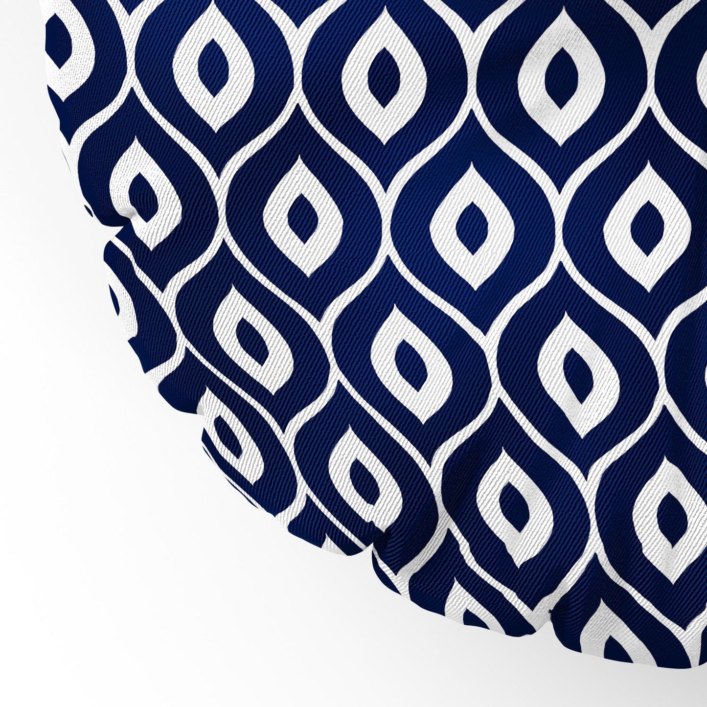 Aimee St Hill Leela Navy Floor Pillow Round