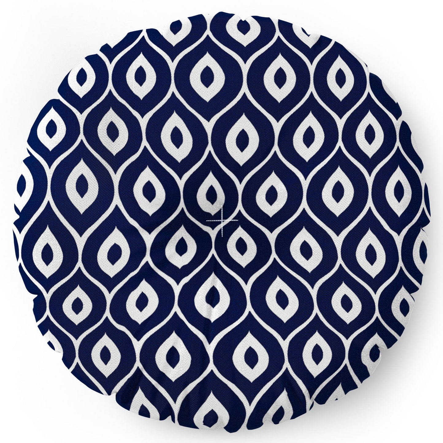 Aimee St Hill Leela Navy Floor Pillow Round