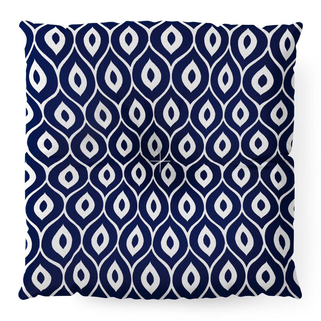 Aimee St Hill Leela Navy Floor Pillow Square