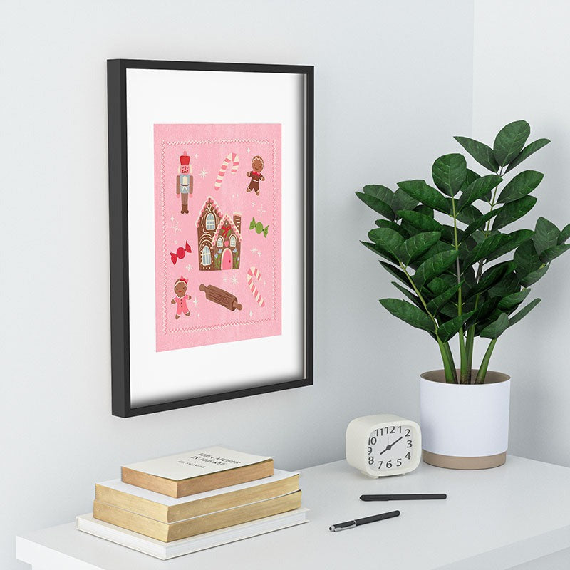 carriecantwell Sweet Christmas Holidays Recessed Framing Rectangle