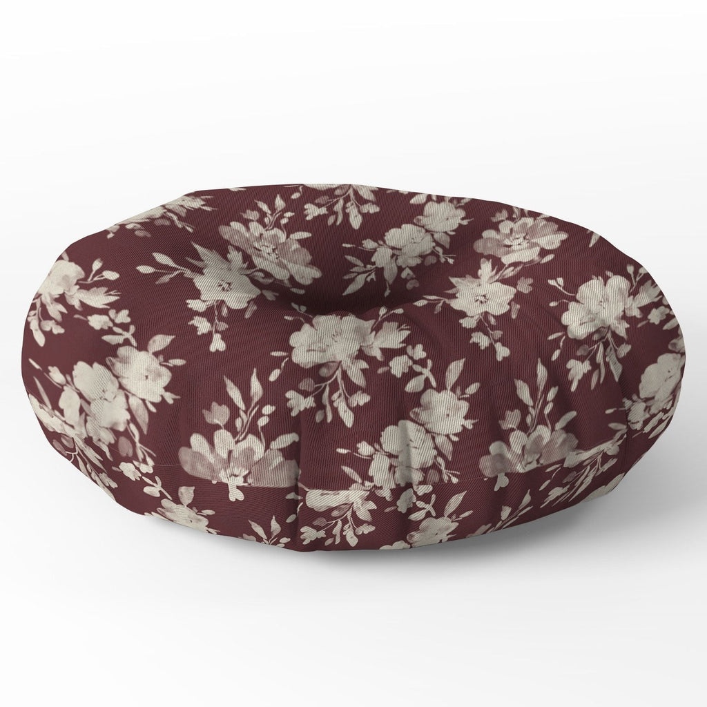 Marta Barragan Camarasa Antique Petal Romance Floor Pillow Round