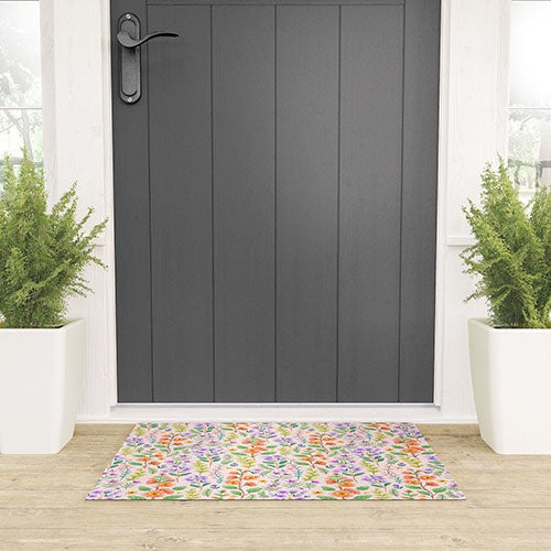 Pimlada Phuapradit Ditsy Spring Floral Welcome Mat
