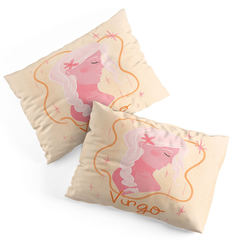 Little Om Zodiac Sign Virgo Pillow Shams