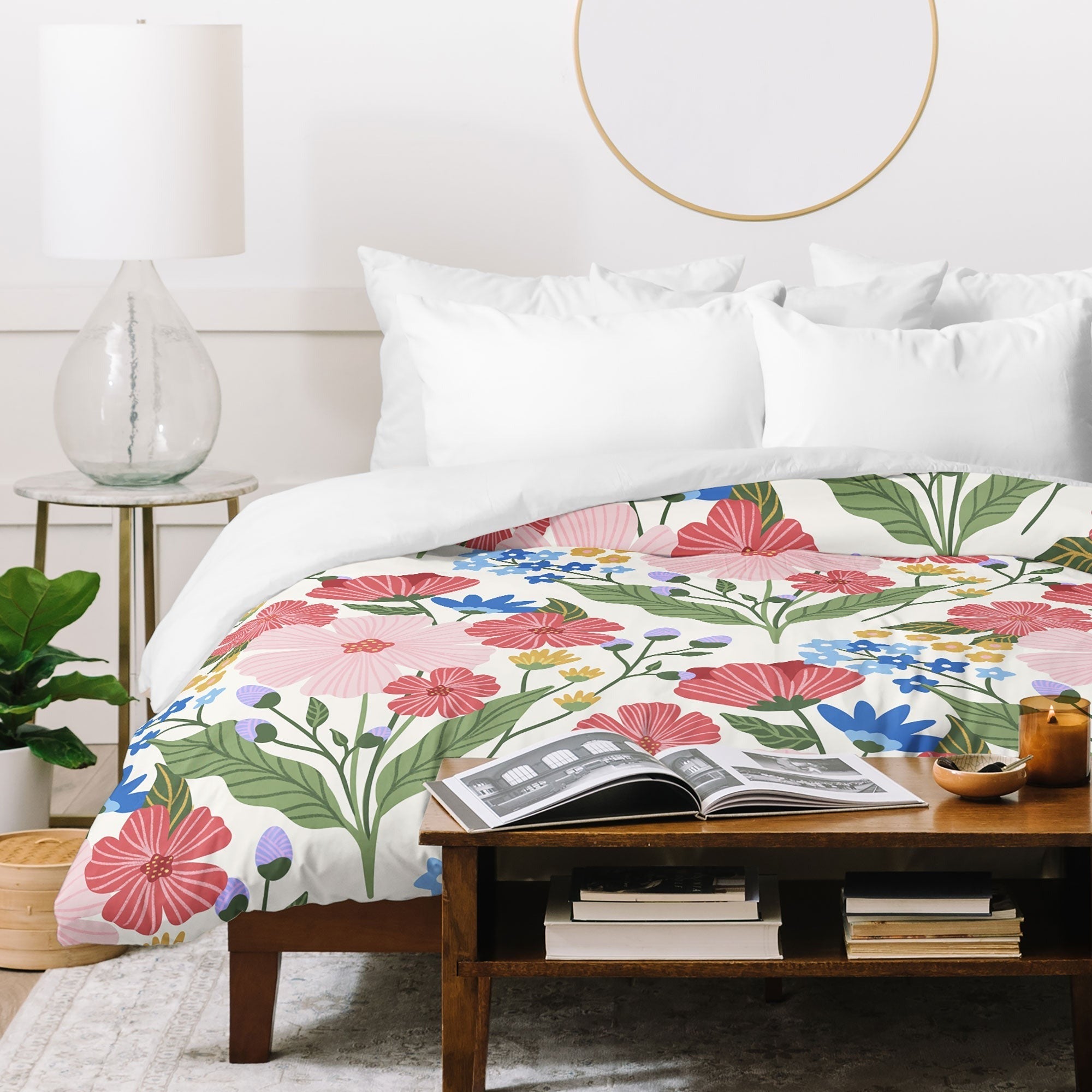Design by Spark Wild Bloom Flowers Duvet Cover