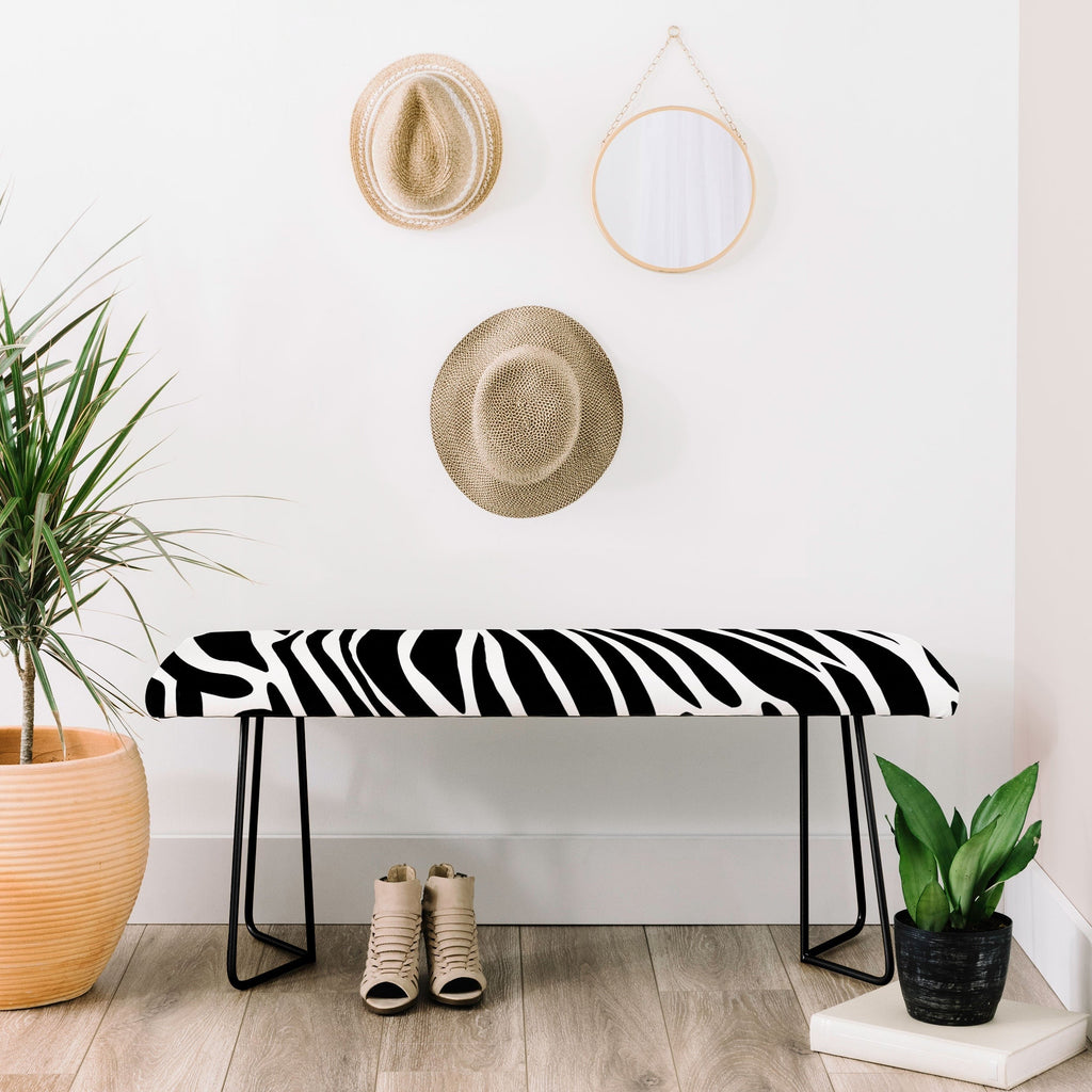 Jennifer Labre Wild Zebra Bench