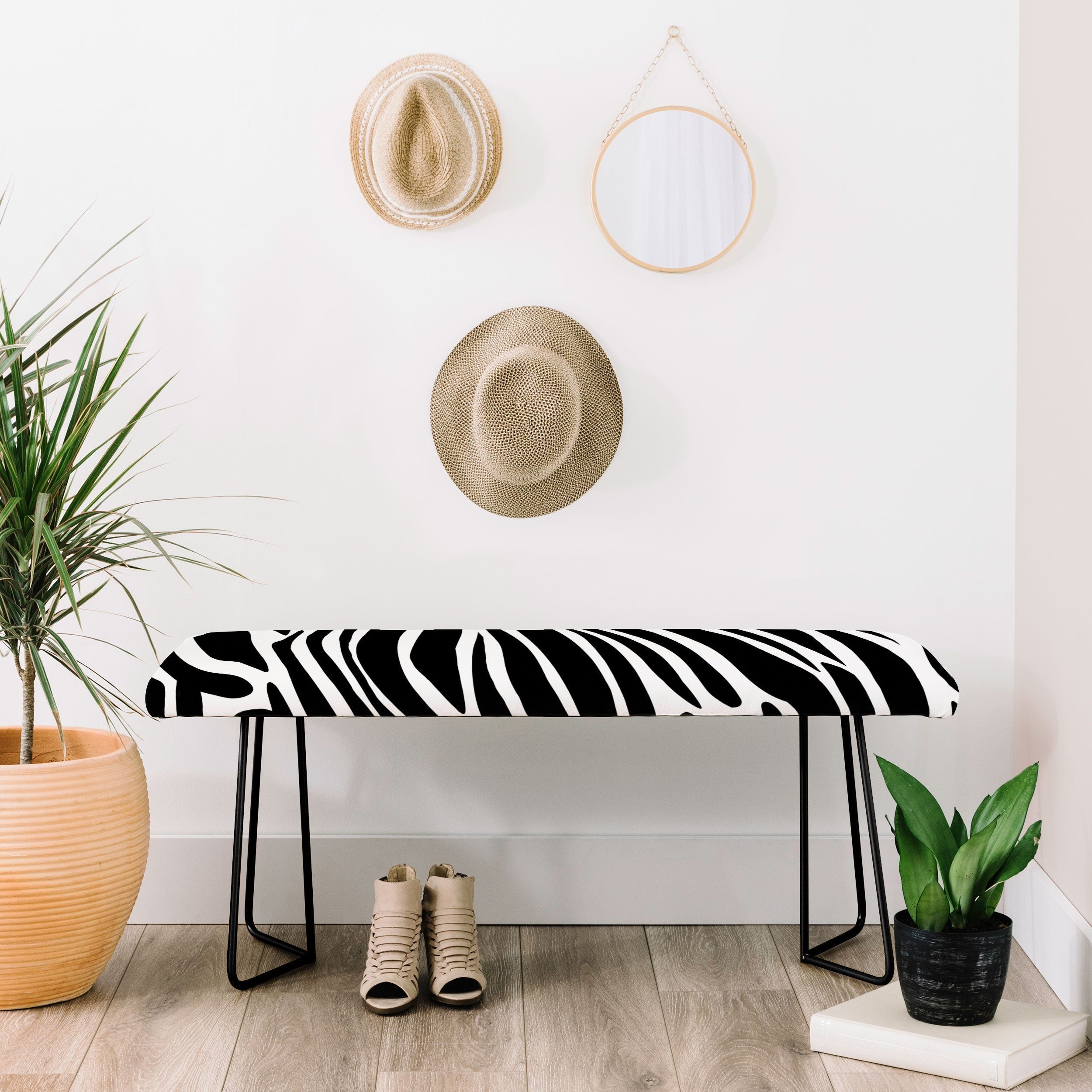 Jennifer Labre Wild Zebra Bench