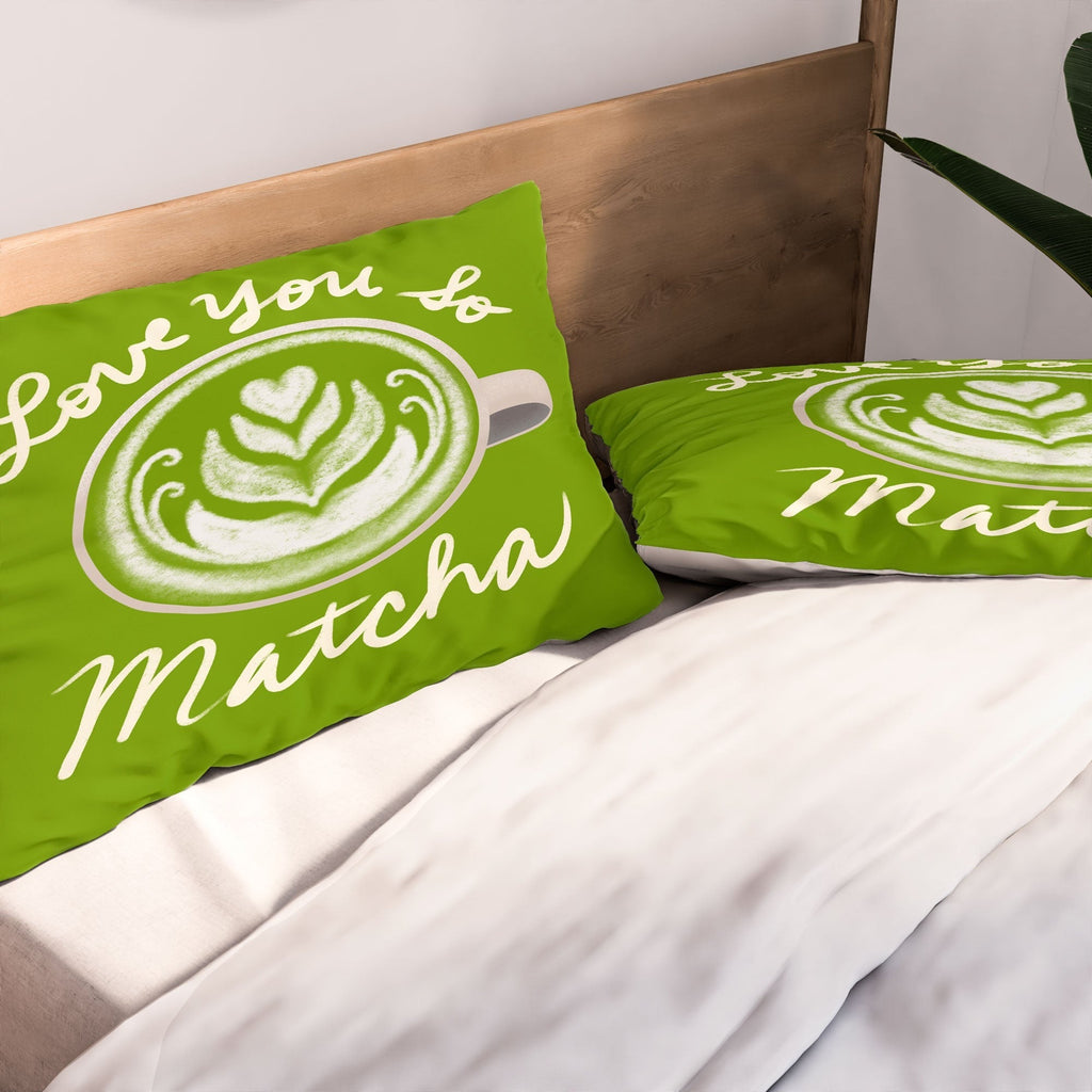Design by Spark Love You So Matcha Pillow Shams