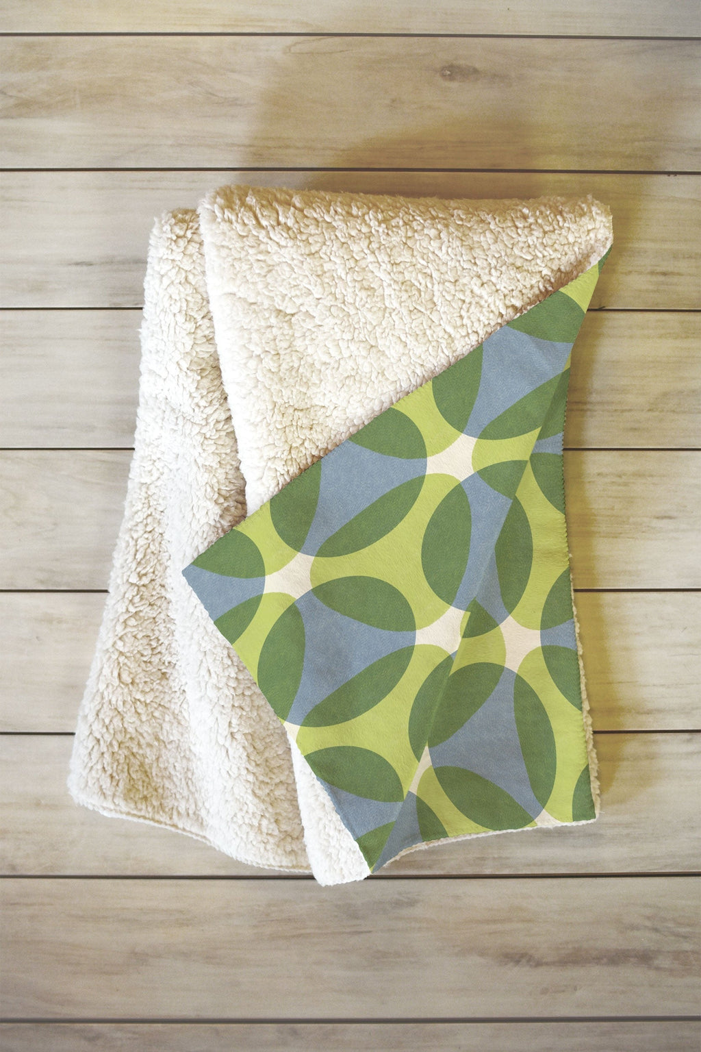 Marta Barragan Camarasa Stylish Retro Circle Fleece Throw Blanket