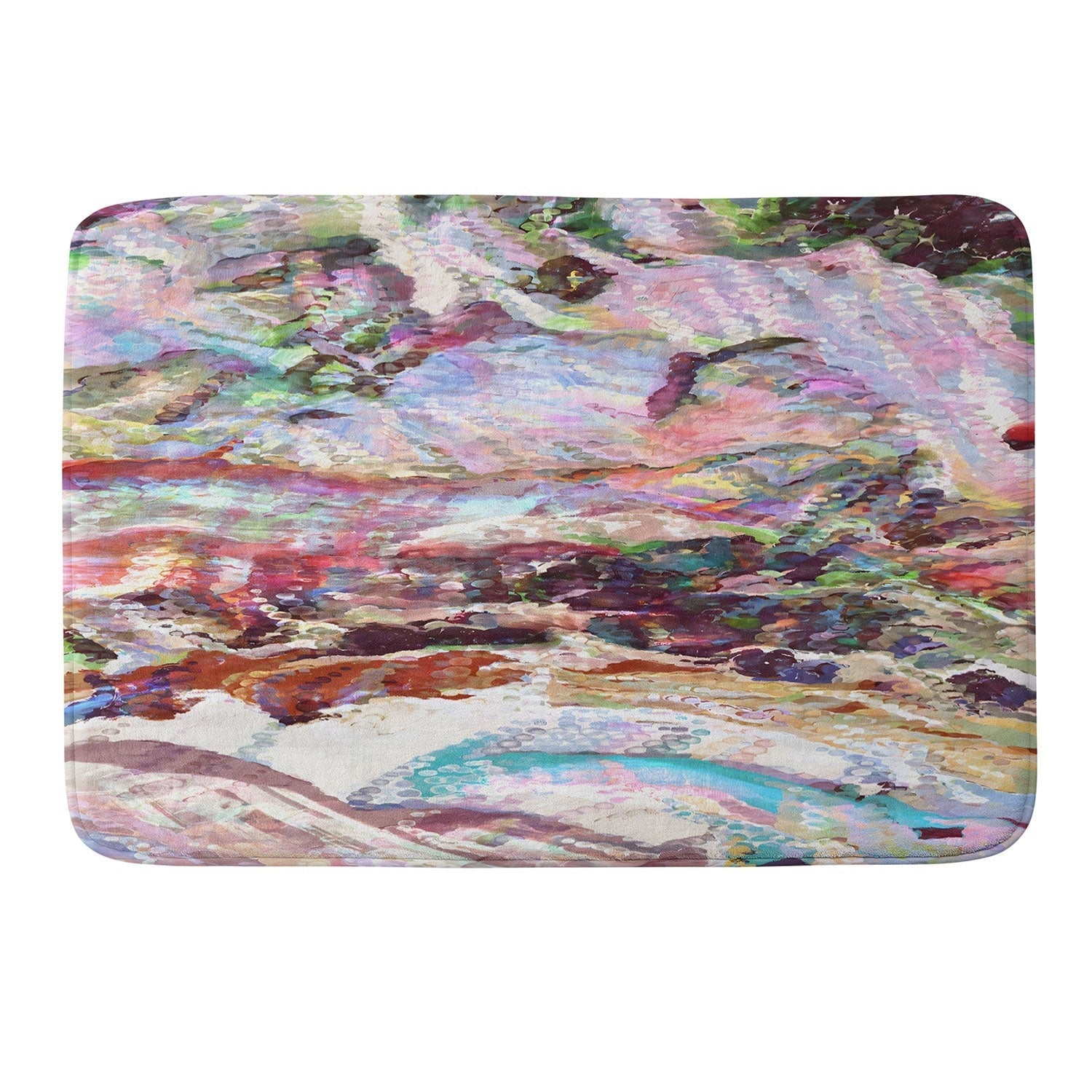 83 Oranges Sequin Haze Memory Foam Bath Mat