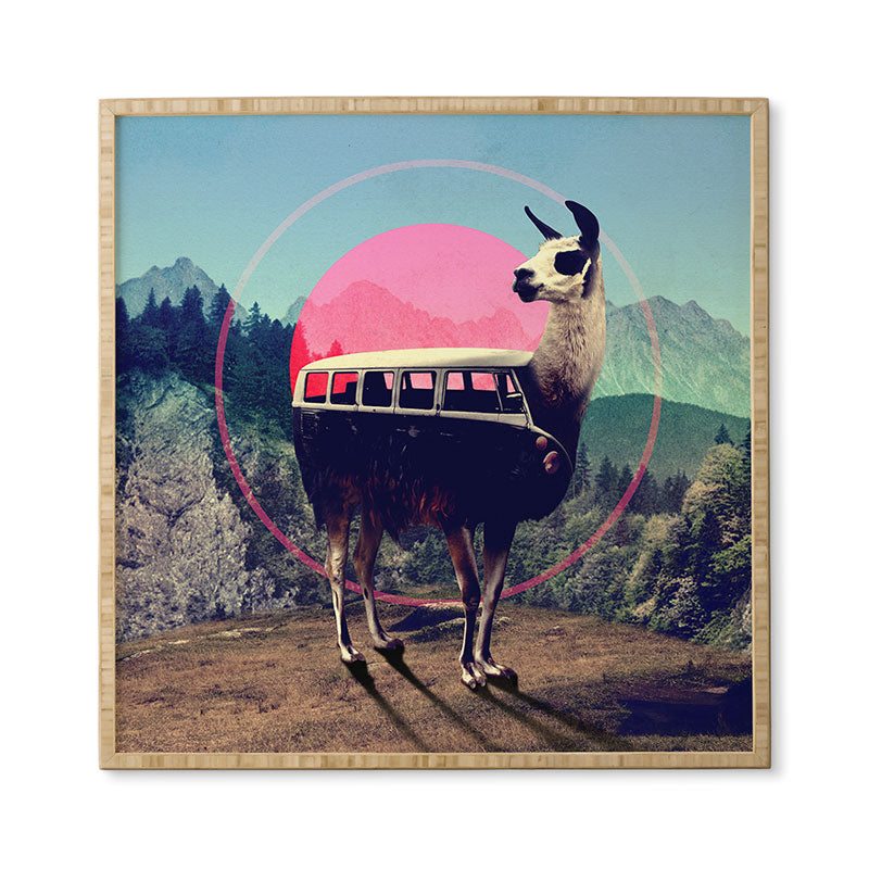 Ali Gulec Llama Van Framed Wall Art