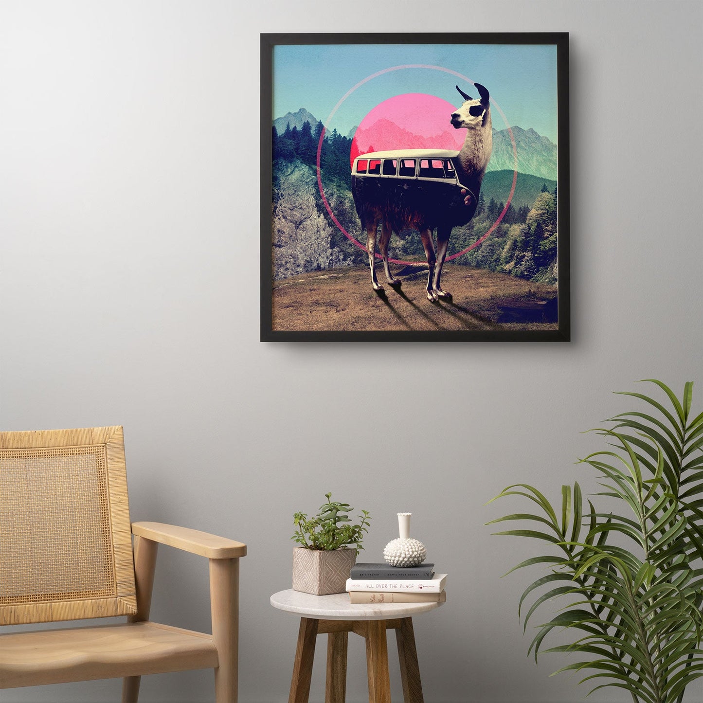 Ali Gulec Llama Van Framed Wall Art