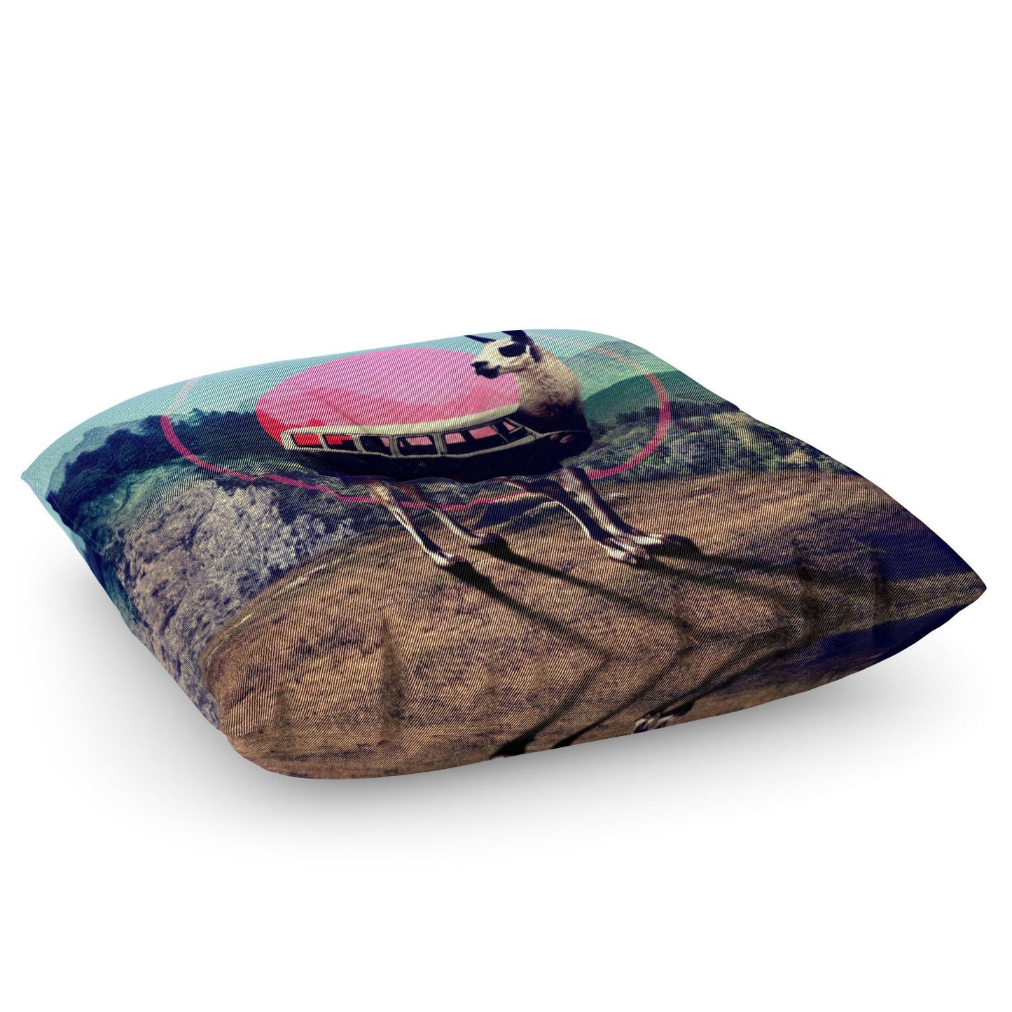 Ali Gulec Llama Van Floor Pillow Square