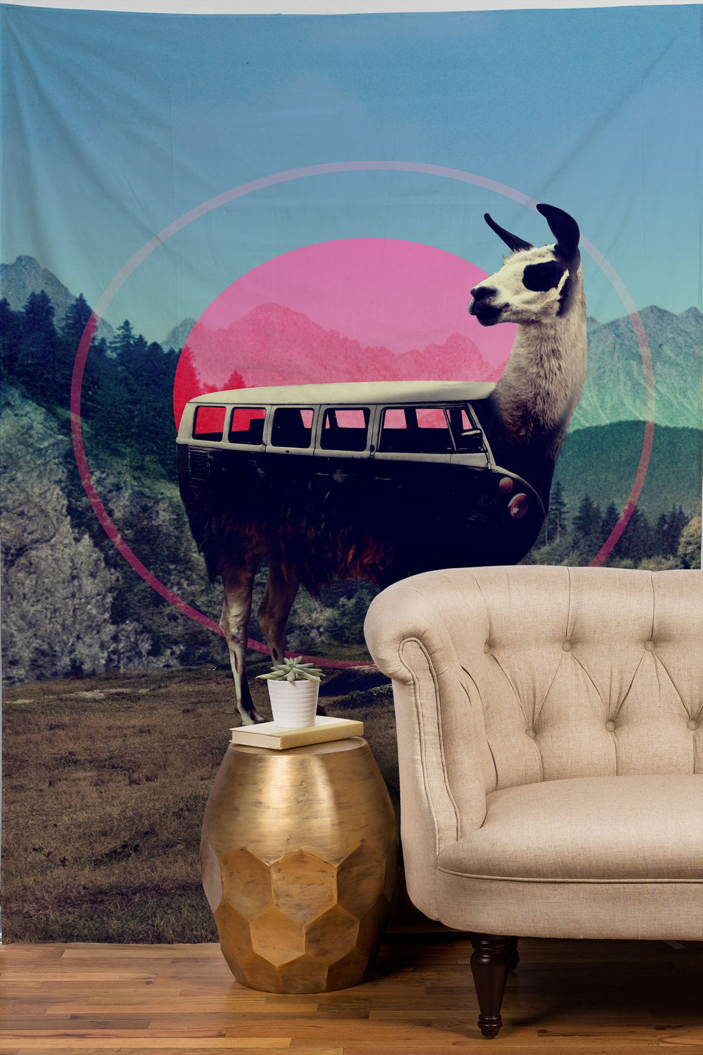 Ali Gulec Llama Van Tapestry