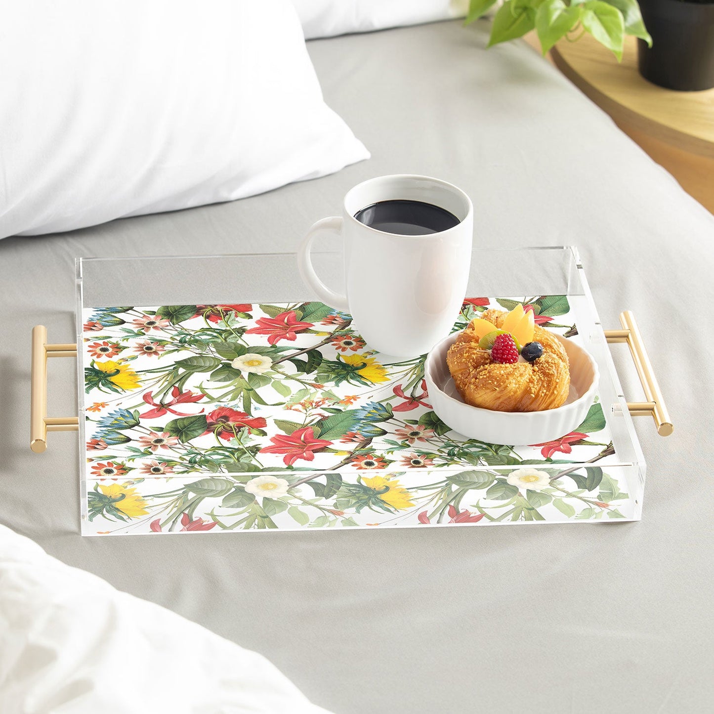Ali Gulec Summer Flower Garden Acrylic Tray