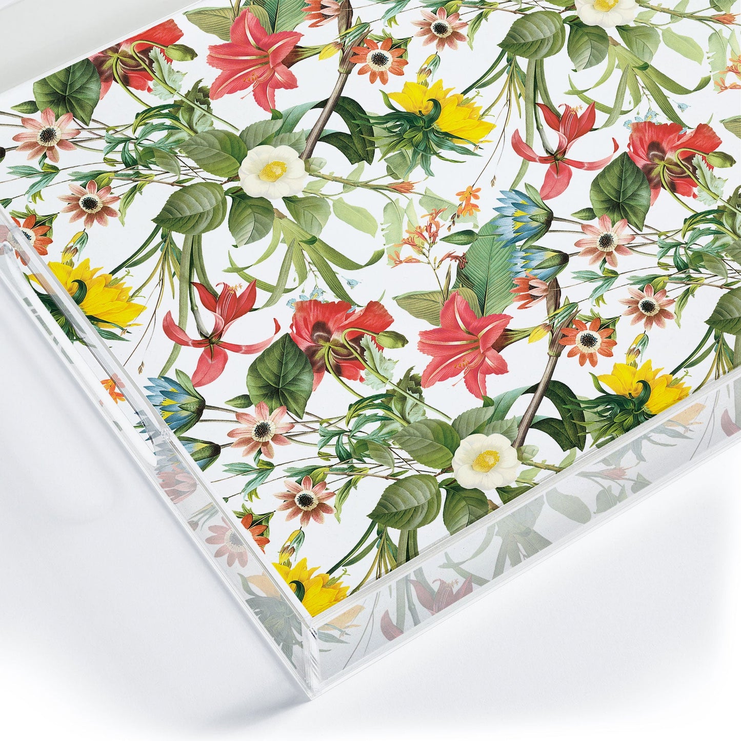 Ali Gulec Summer Flower Garden Acrylic Tray