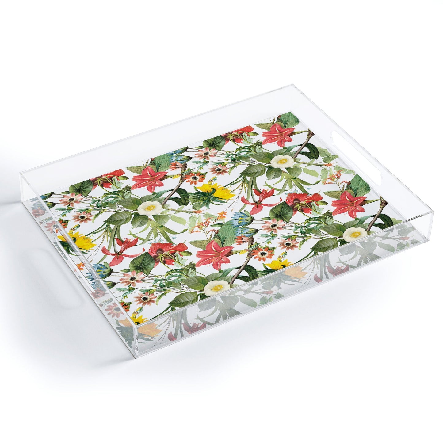Ali Gulec Summer Flower Garden Acrylic Tray