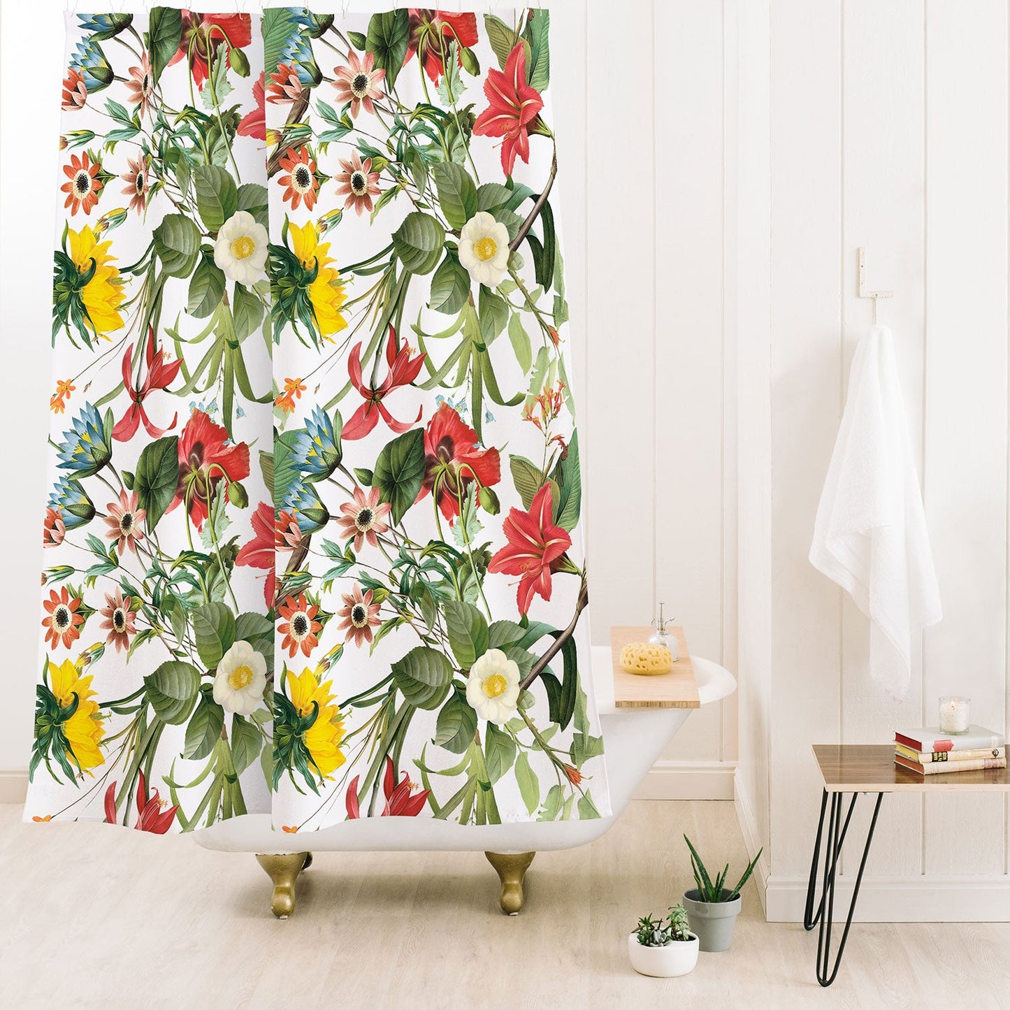 Ali Gulec Summer Flower Garden Shower Curtain