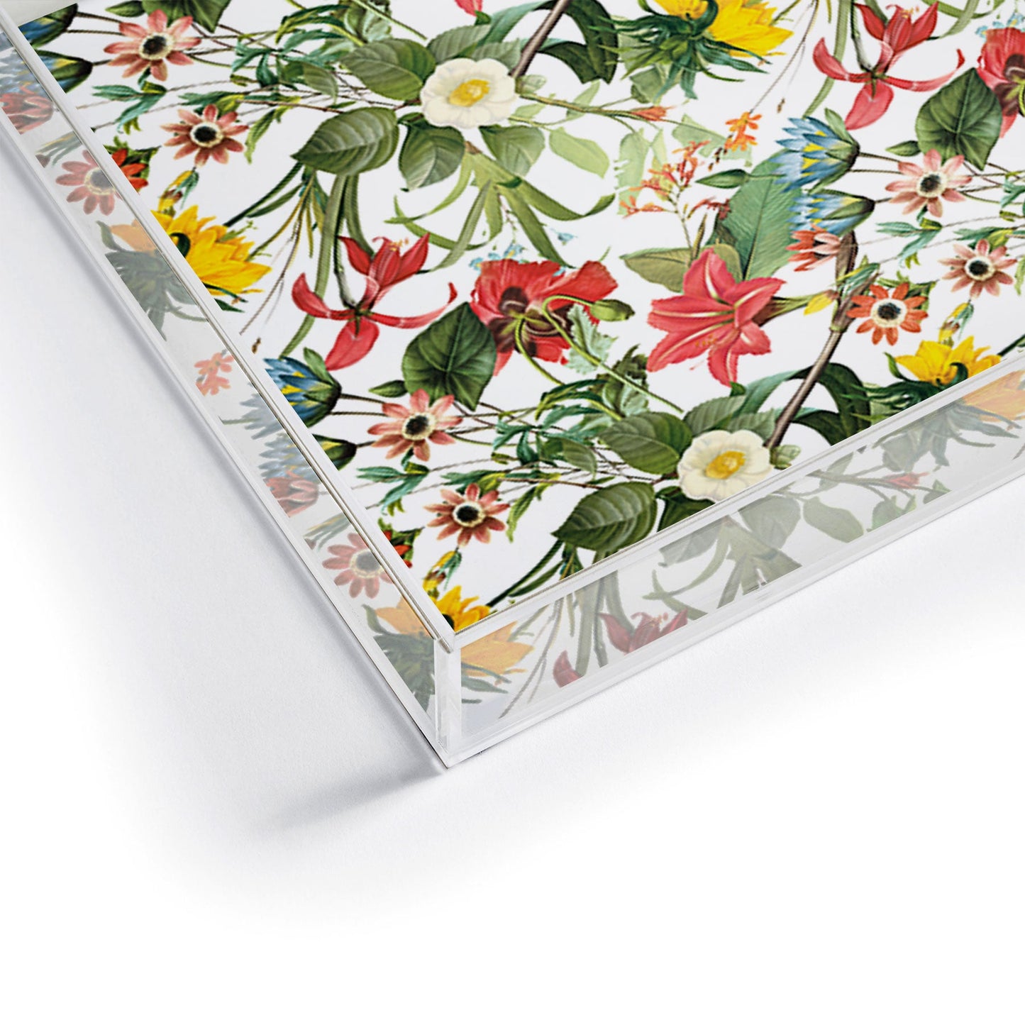 Ali Gulec Summer Flower Garden Acrylic Tray