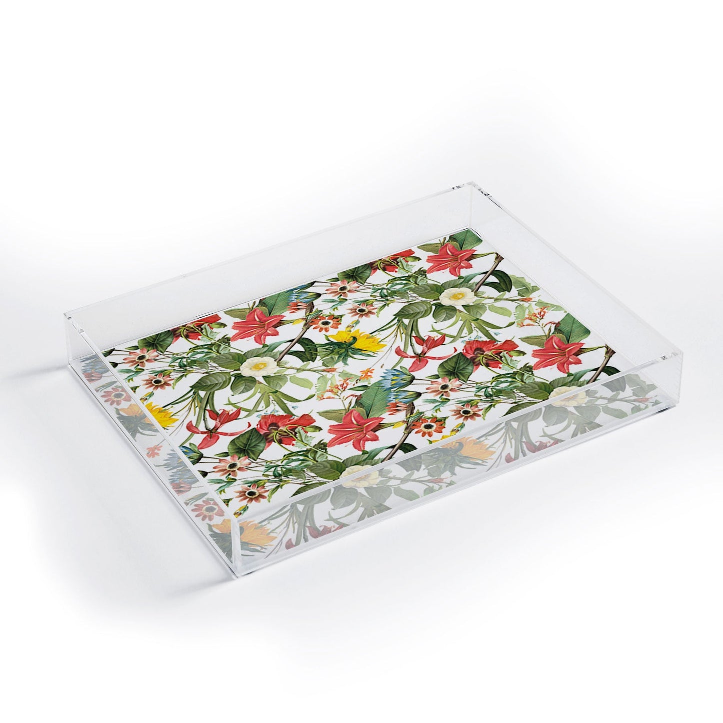 Ali Gulec Summer Flower Garden Acrylic Tray