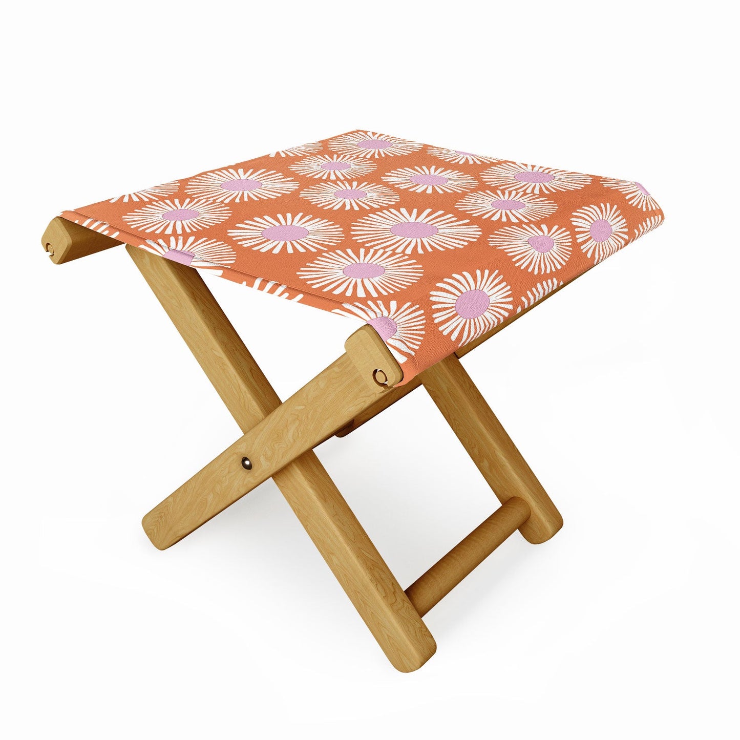 Alice Rebecca Potter Terracotta Daisy Folding Stool