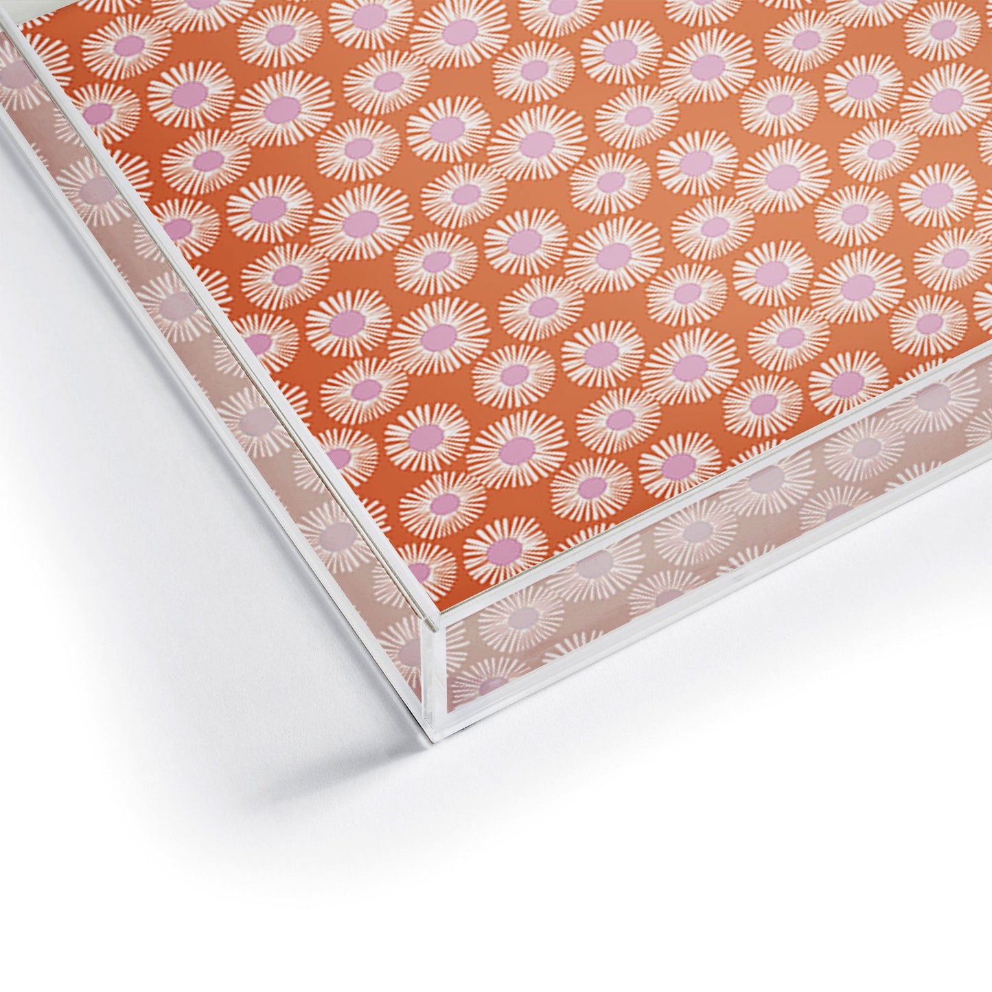 Alice Rebecca Potter Terracotta Daisy Acrylic Tray