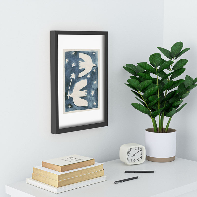 Alisa Galitsyna Celestial Birds V2 Recessed Framing Rectangle