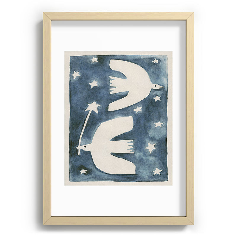 Alisa Galitsyna Celestial Birds V2 Recessed Framing Rectangle