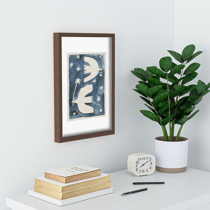 Alisa Galitsyna Celestial Birds V2 Recessed Framing Rectangle