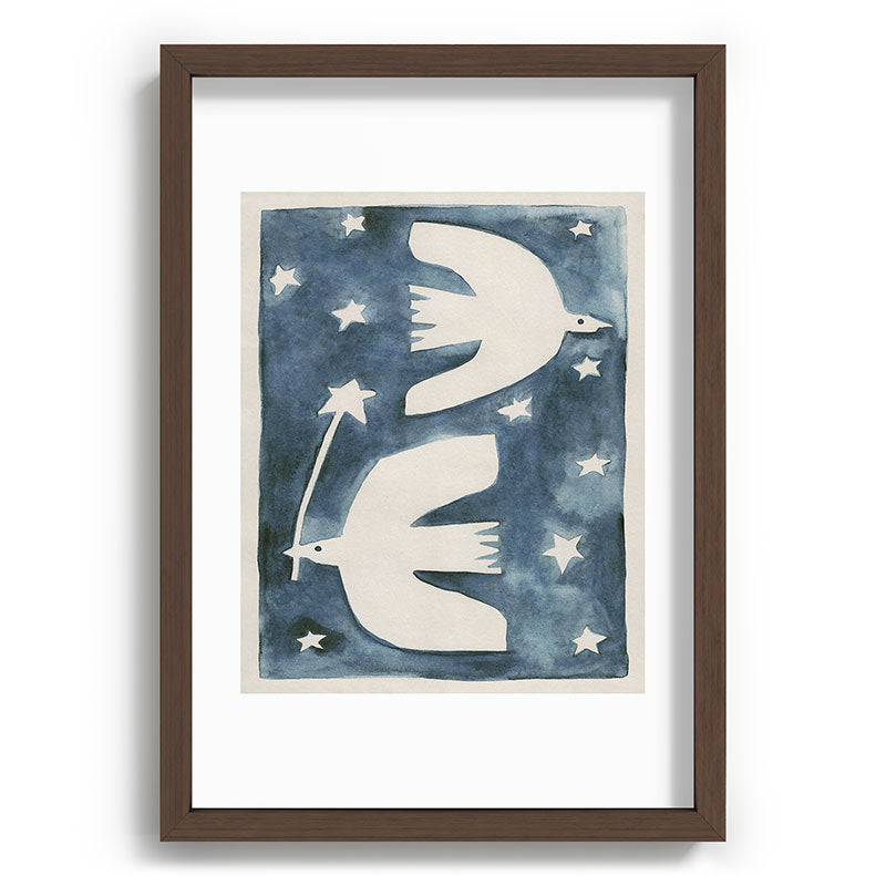 Alisa Galitsyna Celestial Birds V2 Recessed Framing Rectangle